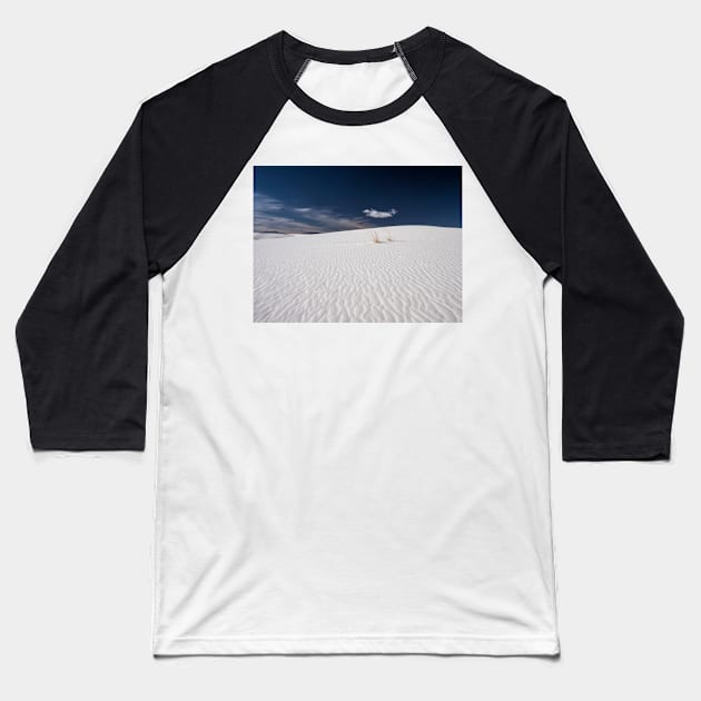 White Silence Baseball T-Shirt by algill